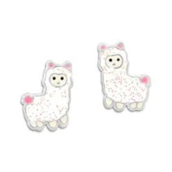 Ohrstecker|Silber Ohrstecker|Elfen Schmuck Alpaka Ohrstecker mit Glitzer 925 Silber