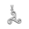 Anhänger Für Herren|Anhänger Für Damen|Elfen Schmuck Anhänger keltische Triskele Spirale 925 Silber