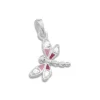 Anhänger Für Kinder|Silber Anhänger|Elfen Schmuck Anhänger Kinderschmuck Libelle mit Strass 925 Silber