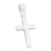 Anhänger Für Damen|Silber Anhänger|Elfen Schmuck Anhänger Kreuz mattiert mit Glanzstreifen 925 Silber