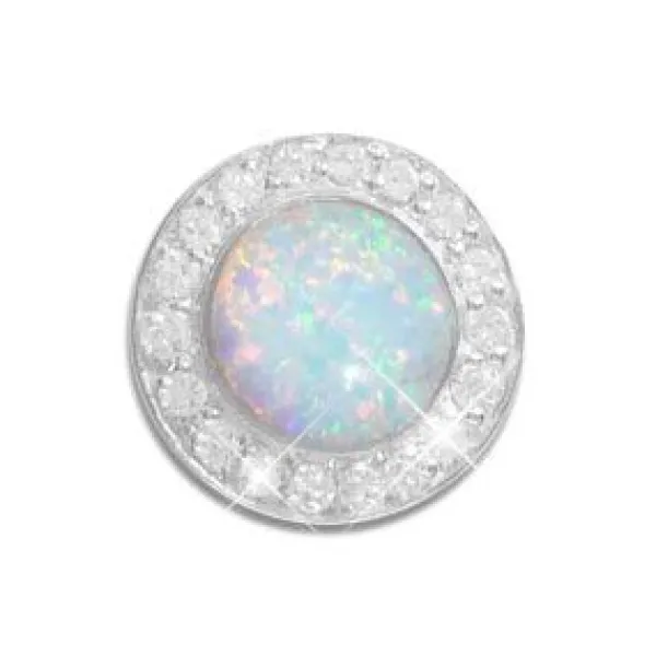 Anhänger Für Damen|Silber Anhänger|Elfen Schmuck Anhänger mit Opal und Zirkonia 925 Silber