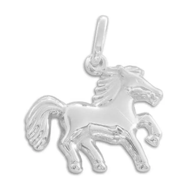 Anhänger Für Kinder|Silber Anhänger|Elfen Schmuck Anhänger mit Pferd 925 Silber