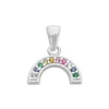 Anhänger Für Kinder|Anhänger Für Damen|Elfen Schmuck Anhänger Regenbogen mit bunten Strass Steinen 925 Silber