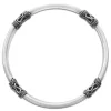 Damenarmbänder|Armreifen|Elfen Schmuck Bali Armreif 925 Silber 18 cm mit 4 Elementen