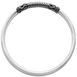 Damenarmbänder|Armreifen|Elfen Schmuck Bali Armreif 925 Silber 18 cm mit 1 Element