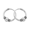 Creolen|Creolen|Elfen Schmuck Bali Creolen mit Kugeln 925 Silber 12 mm