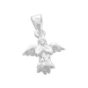 Anhänger Für Kinder|Silber Anhänger|Elfen Schmuck Betender Engel Anhänger mit 3 Zirkonia 925 Silber