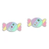 Ohrstecker|Silber Ohrstecker|Elfen Schmuck Bonbon Ohrstecker in Pastell Farben mit Strass Steinen 925 Silber