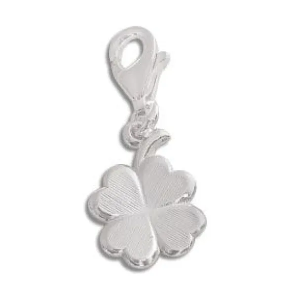 Silber Charms|Elfen Schmuck Charm Anhänger Kleeblatt 925 Silber