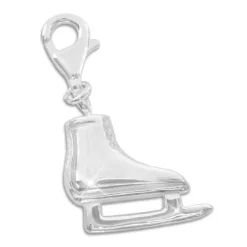 Silber Charms|Elfen Schmuck Charm Anhänger Schlittschuh 925 Silber