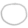 Damenarmbänder|Weitere Armbänder|Elfen Schmuck Charm Armband Erbsarmband rund 3,5 mm 18,5 cm 925 Silber