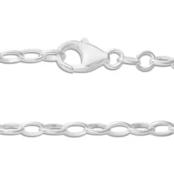 Damenarmbänder|Weitere Armbänder|Elfen Schmuck Charm Armband oval 3,5 x 5 mm 19,5 cm 925 Silber