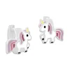 Klapp-creolen|Silber Klapp-Creolen|Elfen Schmuck Creolen Einhorn lila rosa rot 925 Silber