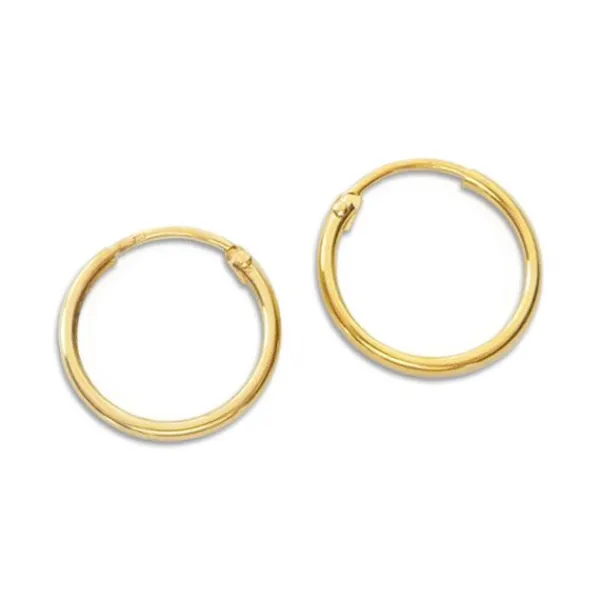 Creolen|Creolen|Elfen Schmuck Creolen 333 Gold 15 mm