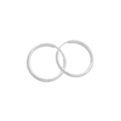 Creolen|Silber Creolen|Elfen Schmuck Creolen 16 x 2 mm 925 Silber