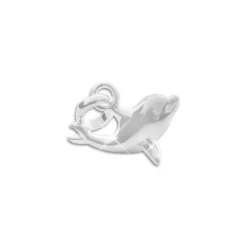 Anhänger Für Kinder|Silber Anhänger|Elfen Schmuck Dreidimensionaler Delphin Anhänger für Kinder 925 Silber