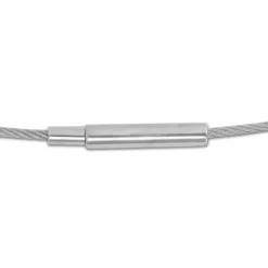 Damenketten|Weitere Ketten|Elfen Schmuck Edelstahl Halsreif 1-reihig 42 cm