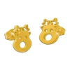 Ohrstecker|Ohrstecker|Elfen Schmuck Edelstahl Ohrstecker Rentier goldfarben