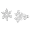 Ohrstecker|Ohrstecker|Elfen Schmuck Eiskristall Ohrstecker mit 7 Zirkonia Steinen weiß 925 Silber