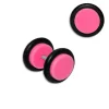Fake Plugs|Ohrstecker|Elfen Schmuck Fake Plug neon rosa 11 mm Edelstahl Kunststoff Gummi 1 Stück