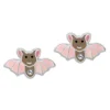 Ohrstecker|Silber Ohrstecker|Elfen Schmuck Fledermaus Ohrstecker mit Kristallen 925 Silber