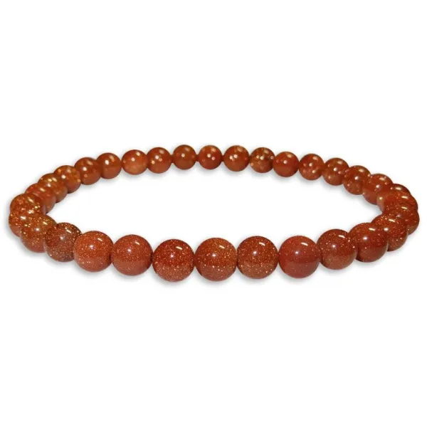 Damenarmbänder|Kugelarmbänder|Elfen Schmuck Goldfluss Kugel Armband 6 mm 19 cm
