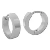 Klapp-creolen|Klapp-Creolen|Elfen Schmuck Herrenohrringe Edelstahl Creolen 16 x 4 mm matt