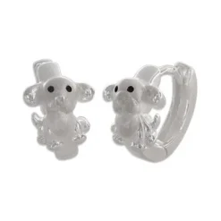 Klapp-creolen|Silber Klapp-Creolen|Elfen Schmuck Hunde Creolen 925 Silber