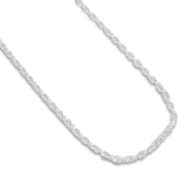Kinderketten|Ankerketten|Elfen Schmuck Kette für Kinder Anker-Design 925 Silber 1,3 mm 38 cm