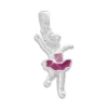 Anhänger Für Kinder|Silber Anhänger|Elfen Schmuck Kinder Anhänger Ballerina lackiert 925 Silber