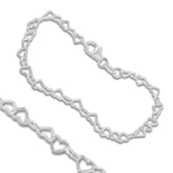 Kinderarmbänder|Weitere Armbänder|Elfen Schmuck Kinderarmband Herzen 925 Silber 3,1 mm 14 cm