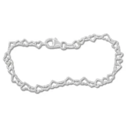 Kinderarmbänder|Weitere Armbänder|Elfen Schmuck Kinderarmband Herzen 925 Silber 3,1 mm 14 cm
