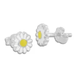 Ohrstecker|Silber Ohrstecker|Elfen Schmuck Kinderohrringe Gänseblümchen Ohrstecker 925 Silber