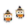 Ohrstecker|Silber Ohrstecker|Elfen Schmuck Kinder Ohrstecker Eule mit Hexenhut 925 Silber