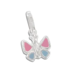 Anhänger Für Kinder|Silber Anhänger|Elfen Schmuck Kinderschmuck Anhänger mit Schmetterling 925 Silber