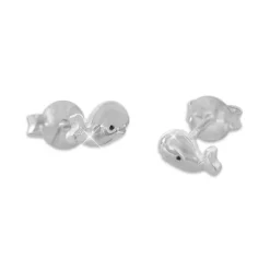 Ohrstecker|Ohrstecker|Elfen Schmuck Kleine Ohrstecker mit Walen 925 Silber