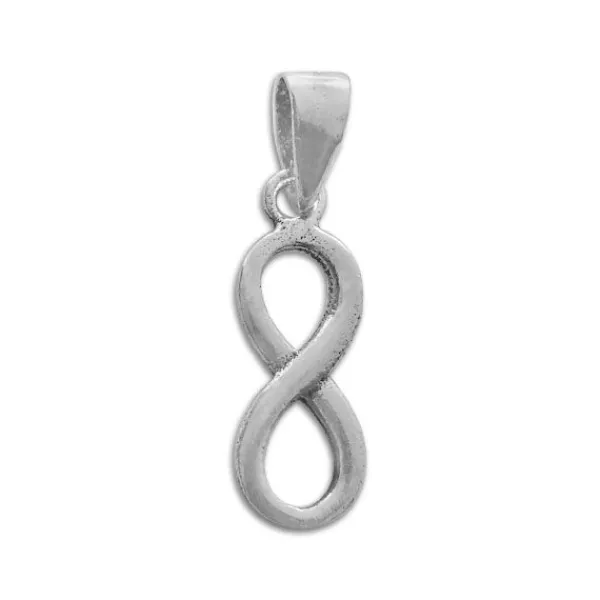 Anhänger Für Damen|Silber Anhänger|Elfen Schmuck Kleiner dünner Anhänger mit Unendlichkeitszeichen 925 Silber