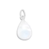 Anhänger Für Damen|Edelstein Anhänger In Silber|Elfen Schmuck Kleiner Mondstein Tropfen Anhänger 925 Silber