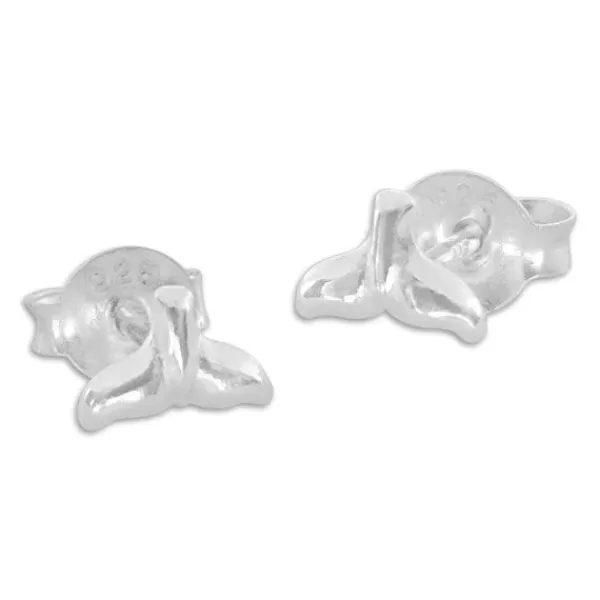 Ohrstecker|Ohrstecker|Elfen Schmuck Kleine Walflossen Ohrstecker 925 Silber