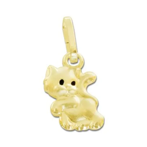 Anhänger Für Kinder|Elfen Schmuck Kätzchen Anhänger 333 Gold