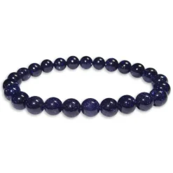 Damenarmbänder|Kugelarmbänder|Elfen Schmuck Kugelarmband Blaufluss 8 mm 19 cm