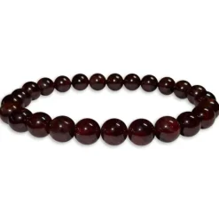 Damenarmbänder|Kugelarmbänder|Elfen Schmuck Kugelarmband Granat 8 mm 20 cm