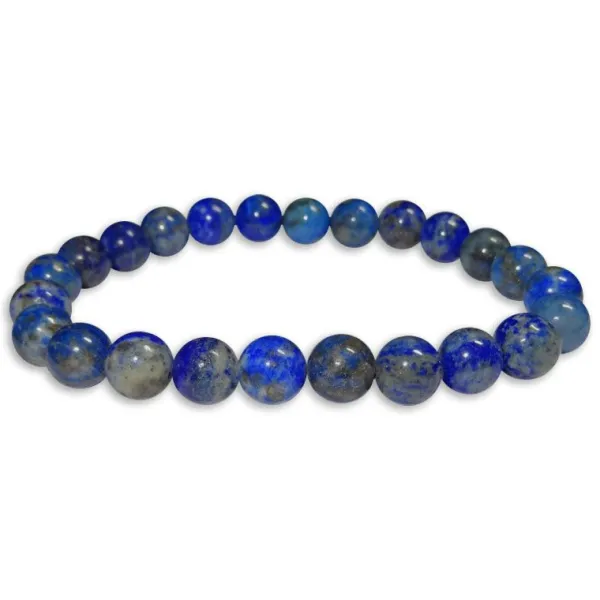 Herrenarmbänder|Damenarmbänder|Elfen Schmuck Kugelarmband Lapislazuli 8 mm 19,5 cm