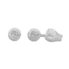 Ohrstecker|Ohrstecker|Elfen Schmuck Kugel Ohrstecker Edelstahl glänzend 4 mm