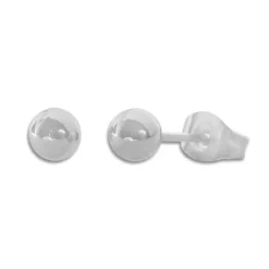 Ohrstecker|Ohrstecker|Elfen Schmuck Kugel Ohrstecker Edelstahl glänzend 5 mm