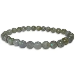 Damenarmbänder|Kugelarmbänder|Elfen Schmuck Labradorit Kugel Armband 6 mm 18 cm