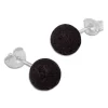 Edelstein Ohrringe|Ohrstecker|Elfen Schmuck Lava Ohrstecker 8 mm 925 Silber
