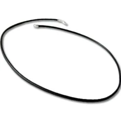 Damenketten|Elfen Schmuck Lederband schwarz 45 cm mit 925 Silber Verschluss