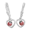 Ohrhänger|Silber Ohrhänger|Elfen Schmuck Marienkäfer Herz Ohrringe Brisur 925 Silber