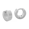Klapp-creolen|Klapp-creolen|Elfen Schmuck Mini Klappcreolen Edelstahl mattiert 10 x 4 mm